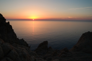 Sonnenuntergang bei l'ile Rousse